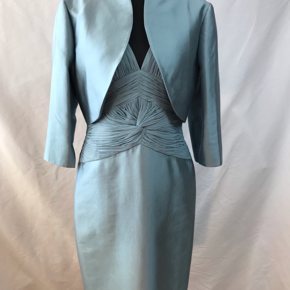 Adrianna Papell sleeveless dress with cropped jacket. Sz 12